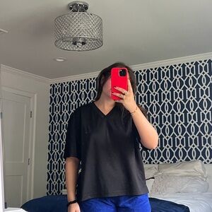 TNA Black V-Neck Jersey